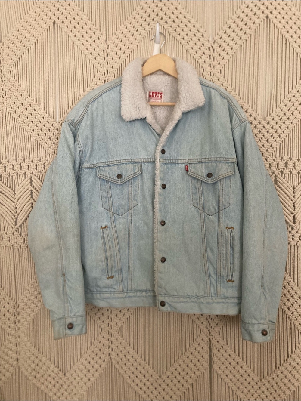 Vintage Levi’s Denim Sherpa Trucker Jacket